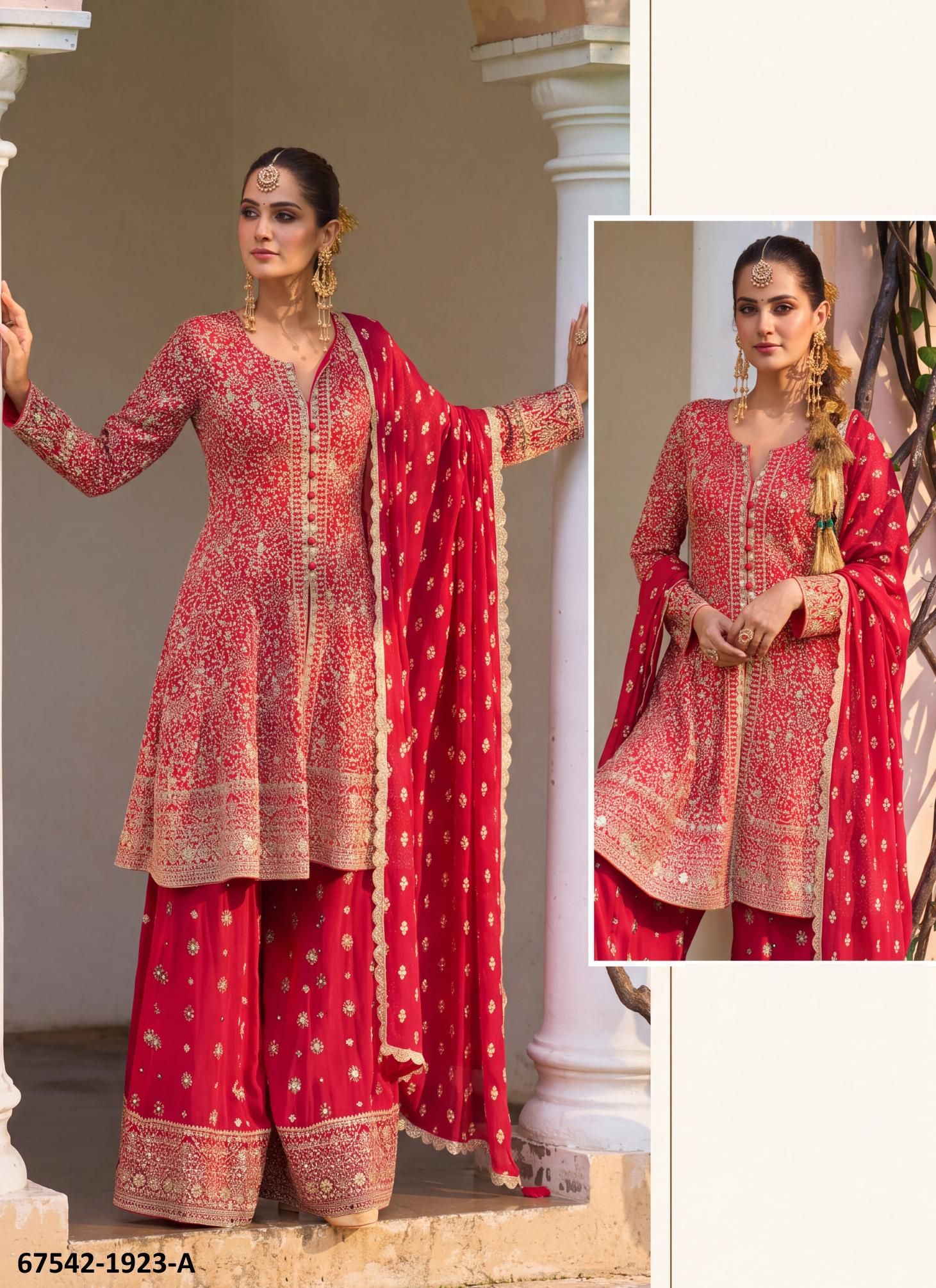 MANALI - Catalog # 67542 (Set of 4 Readymade Salwar Suits) MANALI - Catalog # 67542 (Set of 4 Readymade Salwar Suits)