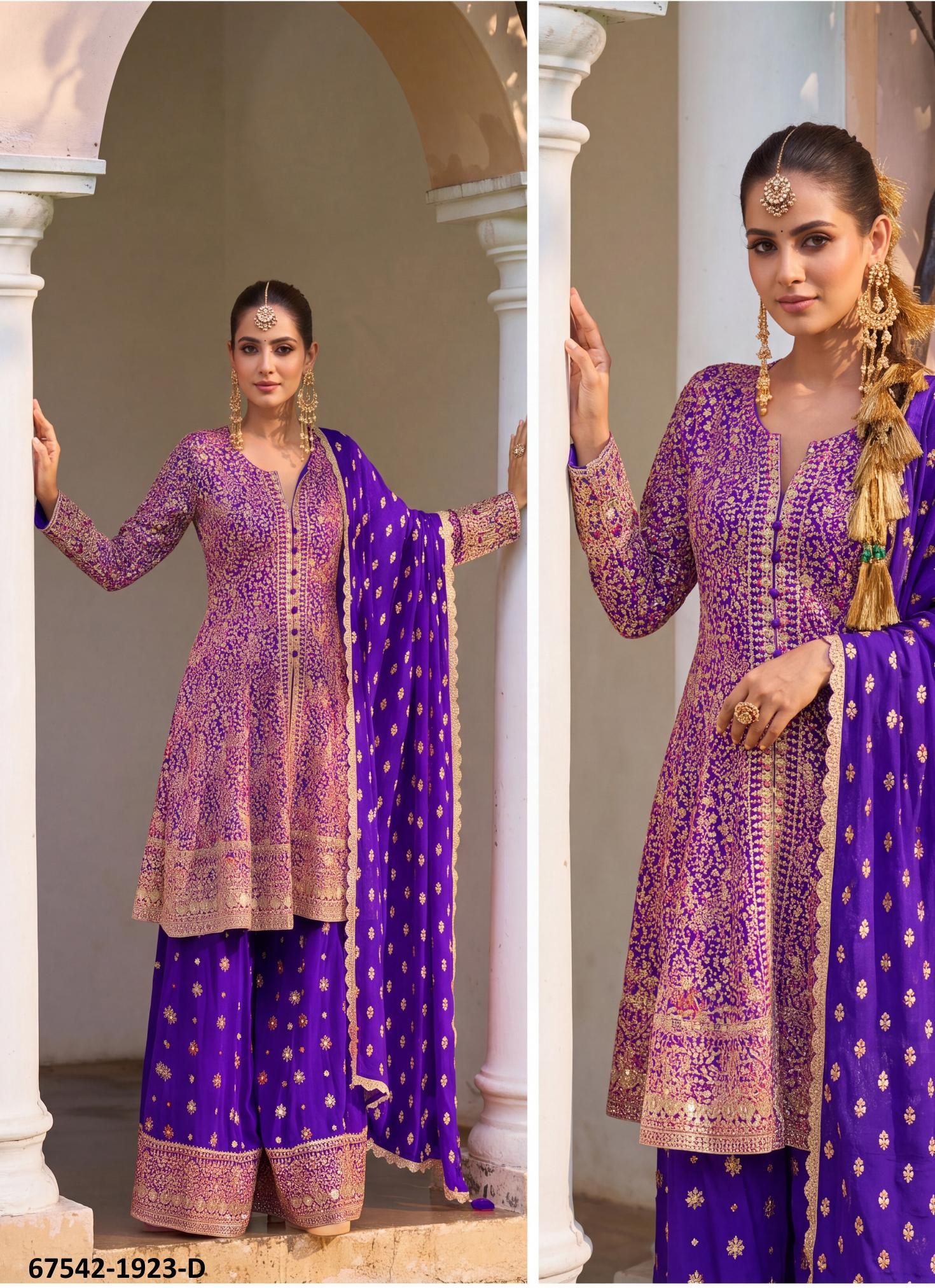 MANALI - Catalog # 67542 (Set of 4 Readymade Salwar Suits) MANALI - Catalog # 67542 (Set of 4 Readymade Salwar Suits)