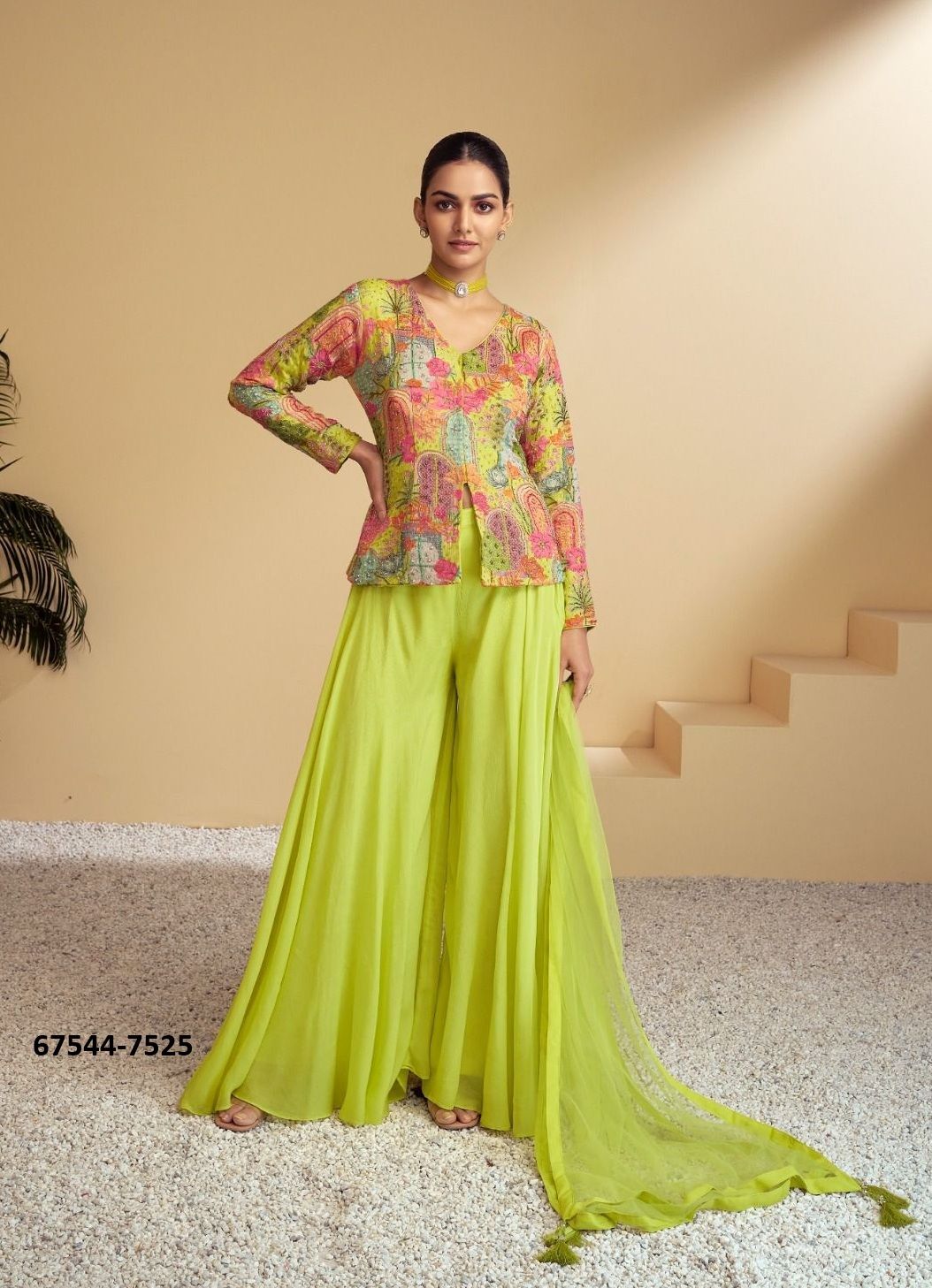 ZULAHA - Catalog # 67544 (Set of 2 Indo-Western Outfits) ZULAHA - Catalog # 67544 (Set of 2 Indo-Western Outfits)