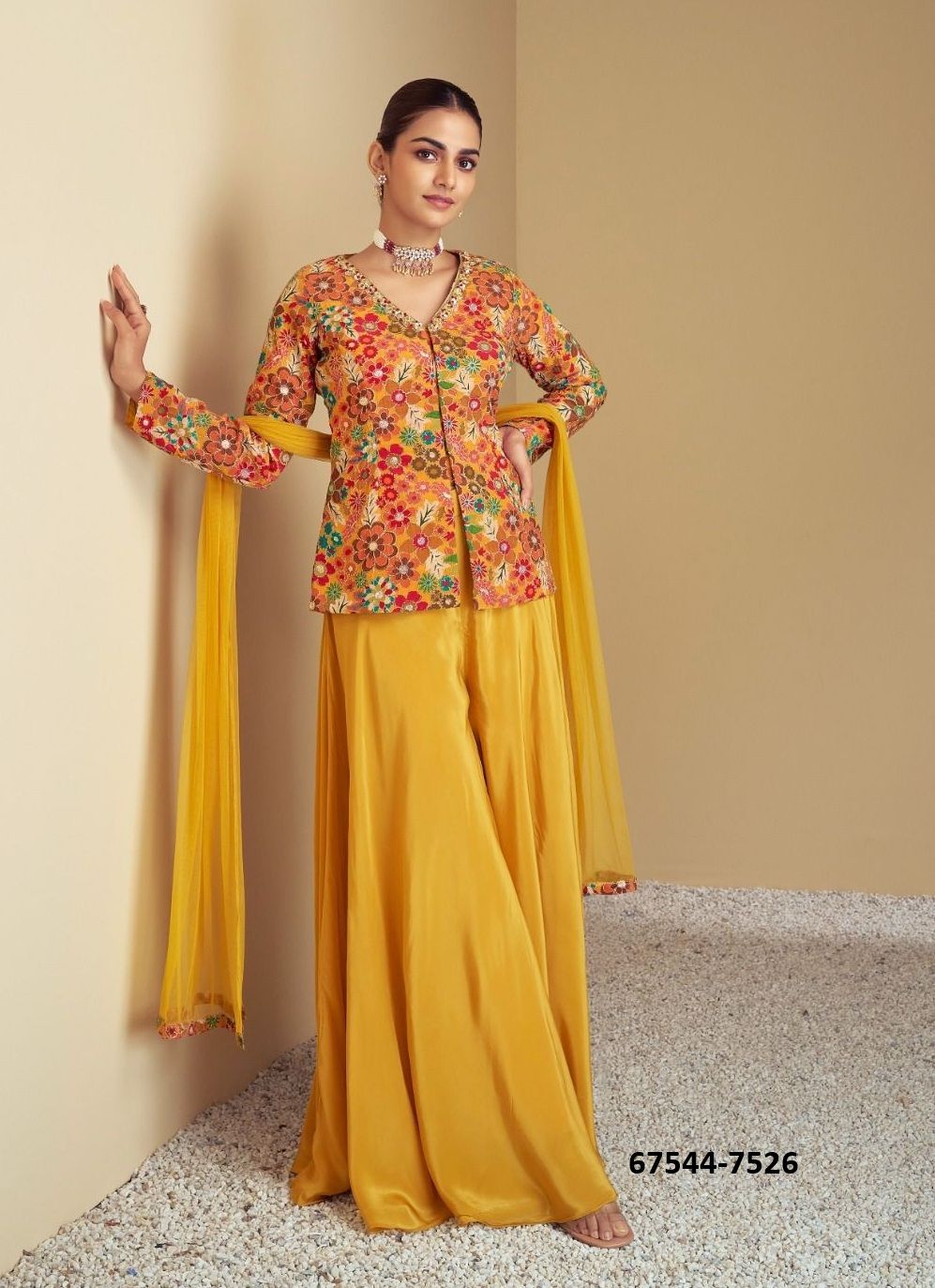 ZULAHA - Catalog # 67544 (Set of 2 Indo-Western Outfits) ZULAHA - Catalog # 67544 (Set of 2 Indo-Western Outfits)