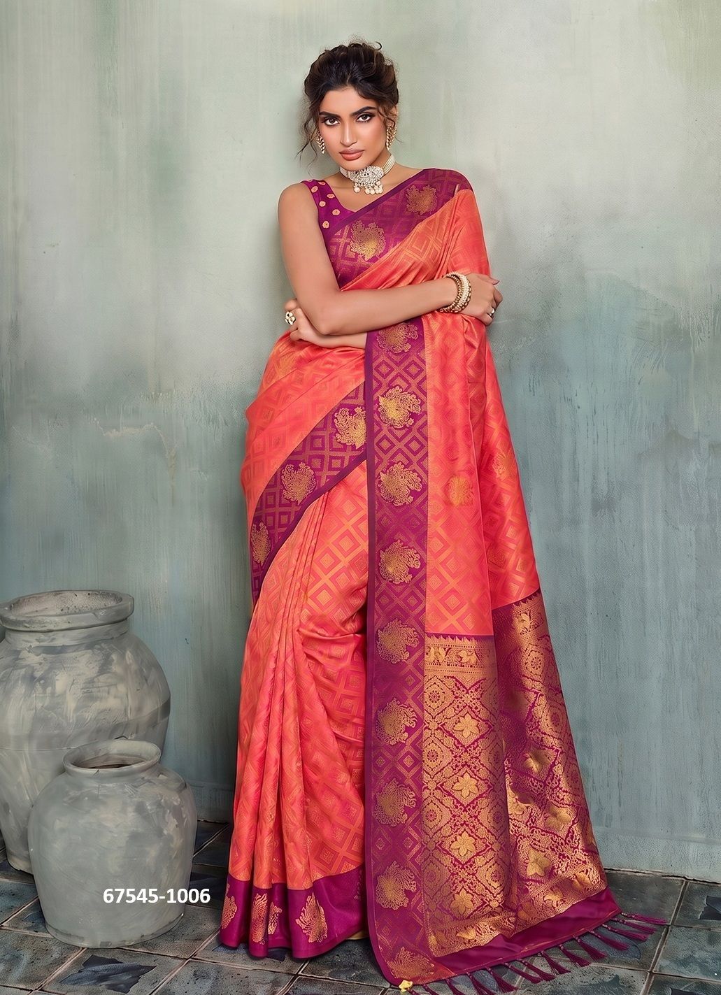 MANNAPURAM - Catalog # 67545 (Set of 8 Sarees)