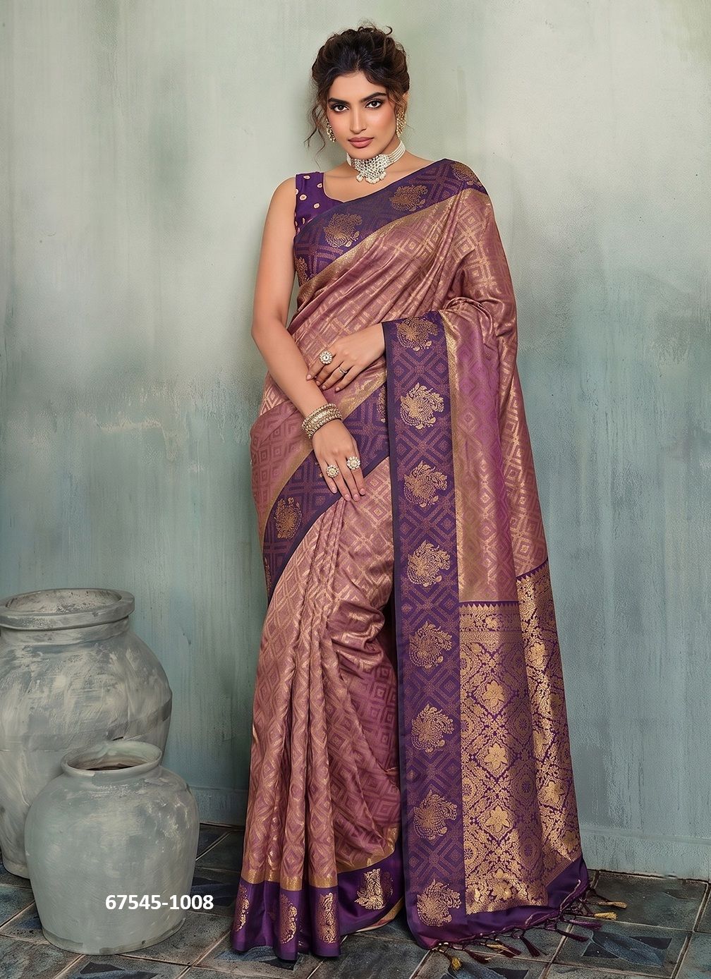 MANNAPURAM - Catalog # 67545 (Set of 8 Sarees)
