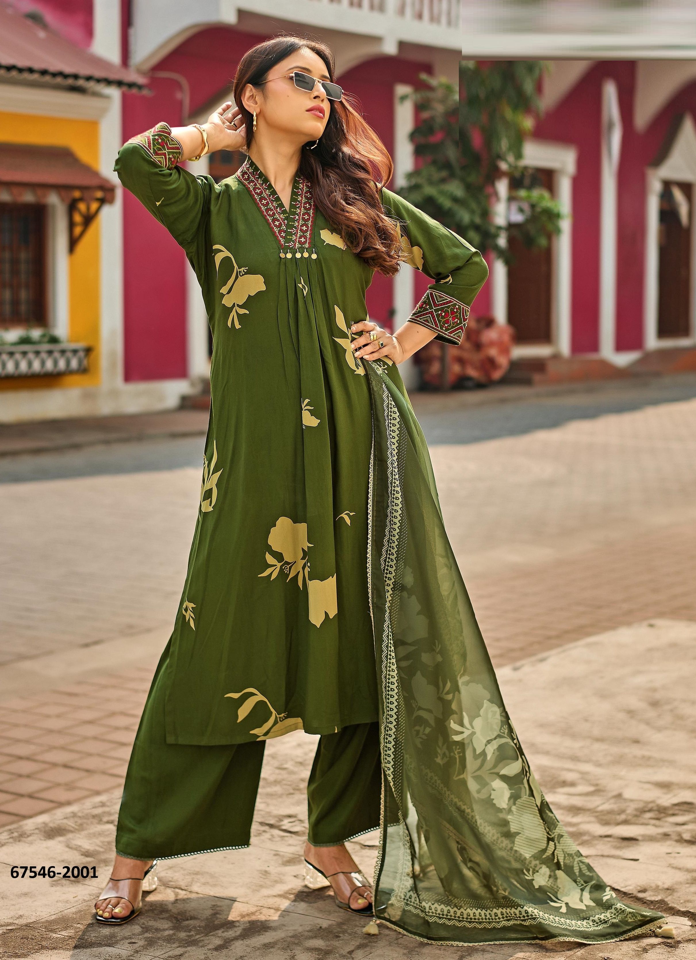 RAMAIYA - Catalog # 67546 (Set of 6 Readymade Salwar Suits) RAMAIYA - Catalog # 67546 (Set of 6 Readymade Salwar Suits)