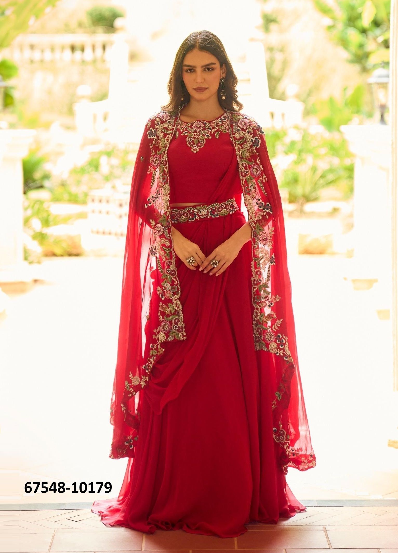 GAUHAR - Catalog # 67548 (Set of 3 Readymade Lehengas)