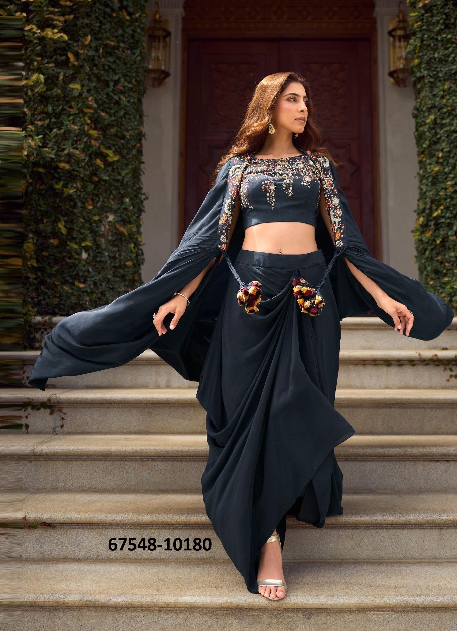 GAUHAR - Catalog # 67548 (Set of 3 Readymade Lehengas)
