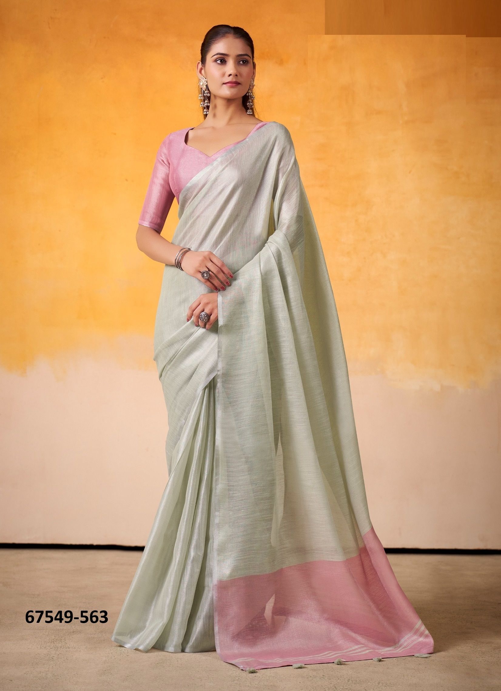 TAMARIND - Catalog # 67549 (Set of 6 Sarees)