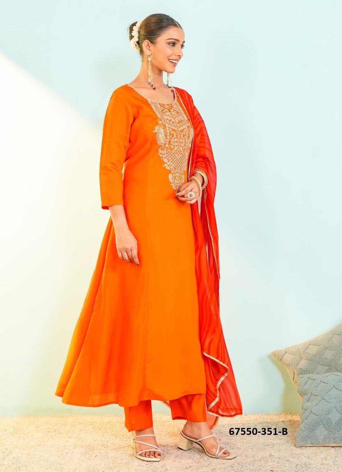 SIMI - Catalog # 67550 (Set of 2 Readymade Salwar Suits) SIMI - Catalog # 67550 (Set of 2 Readymade Salwar Suits)