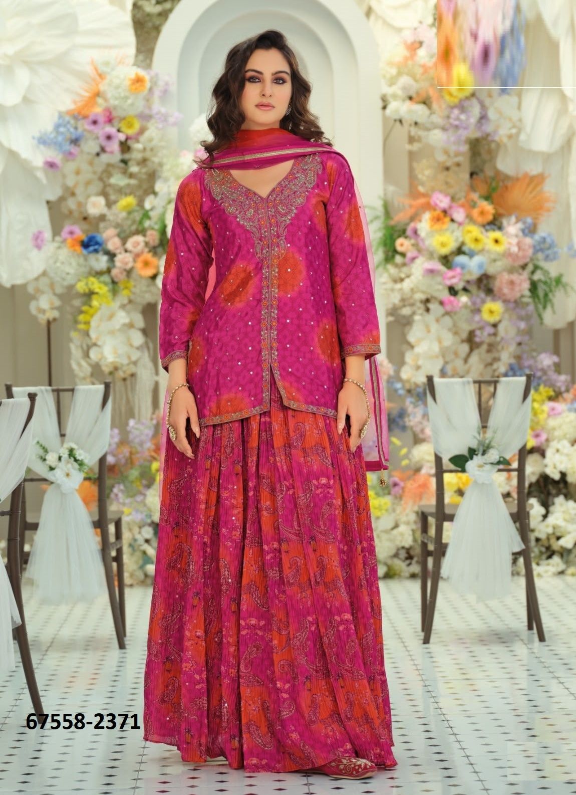 URBAN - Catalog # 67558 (Set of 3 Indo-Western Outfits)