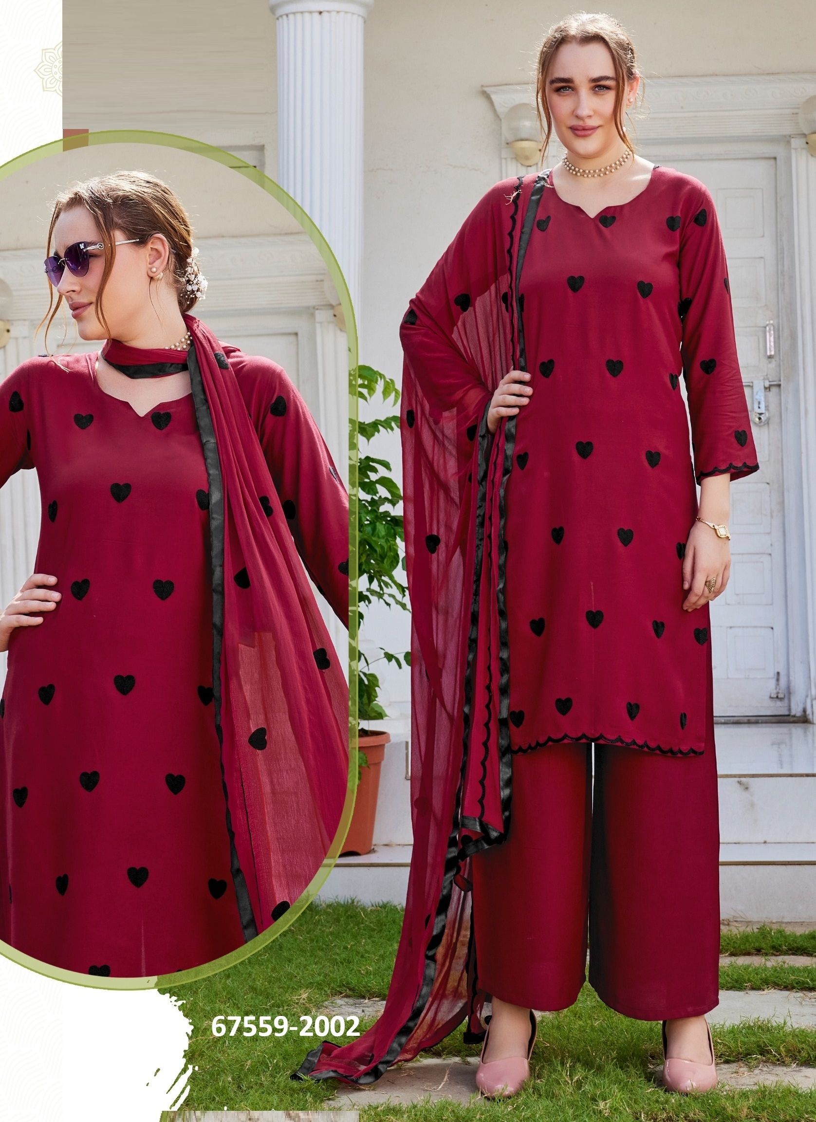 ZAINA - Catalog # 67559 (Set of 28 SIZE-SETS [Readymade Salwar Suits])