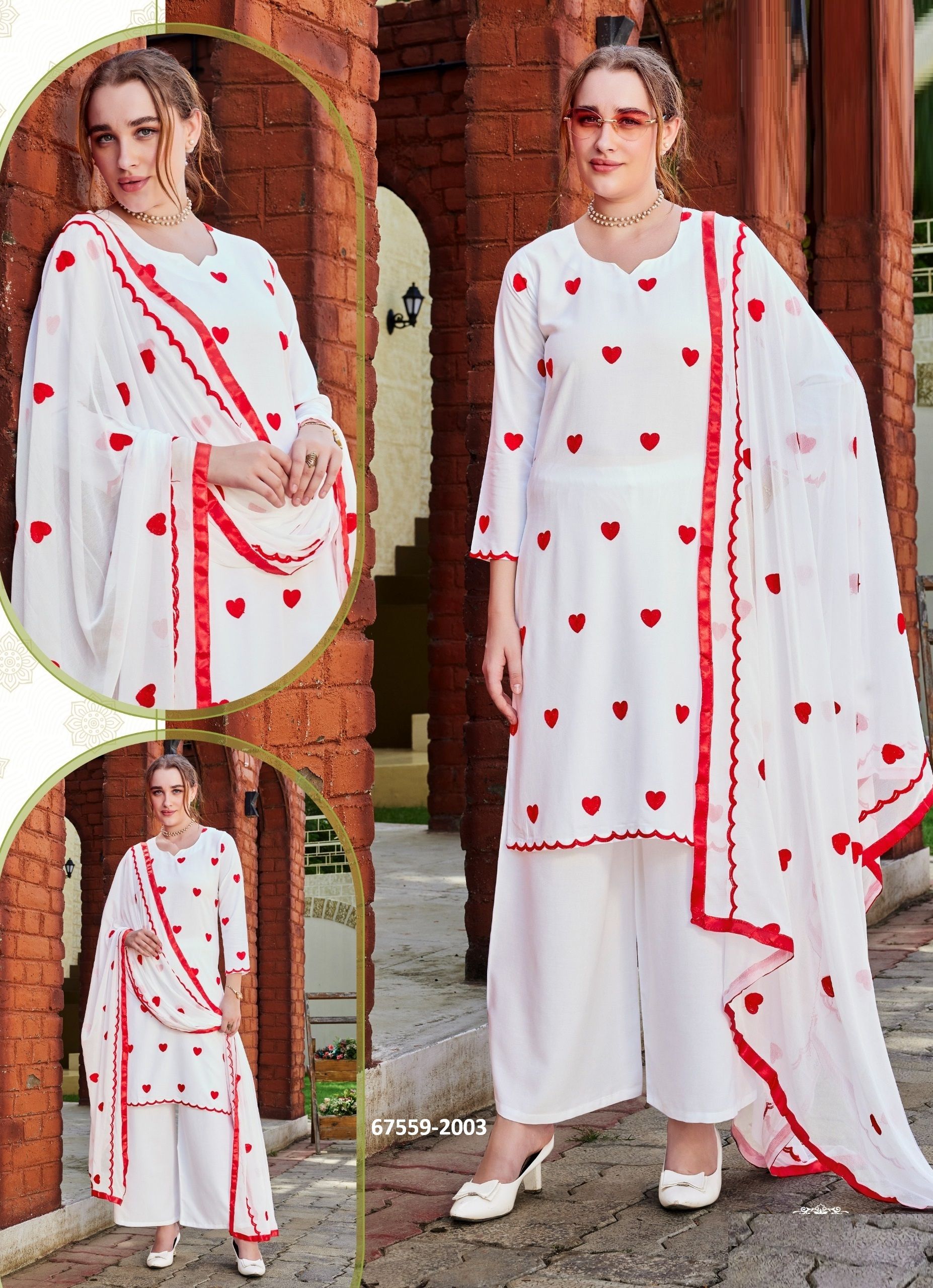 ZAINA - Catalog # 67559 (Set of 28 SIZE-SETS [Readymade Salwar Suits])