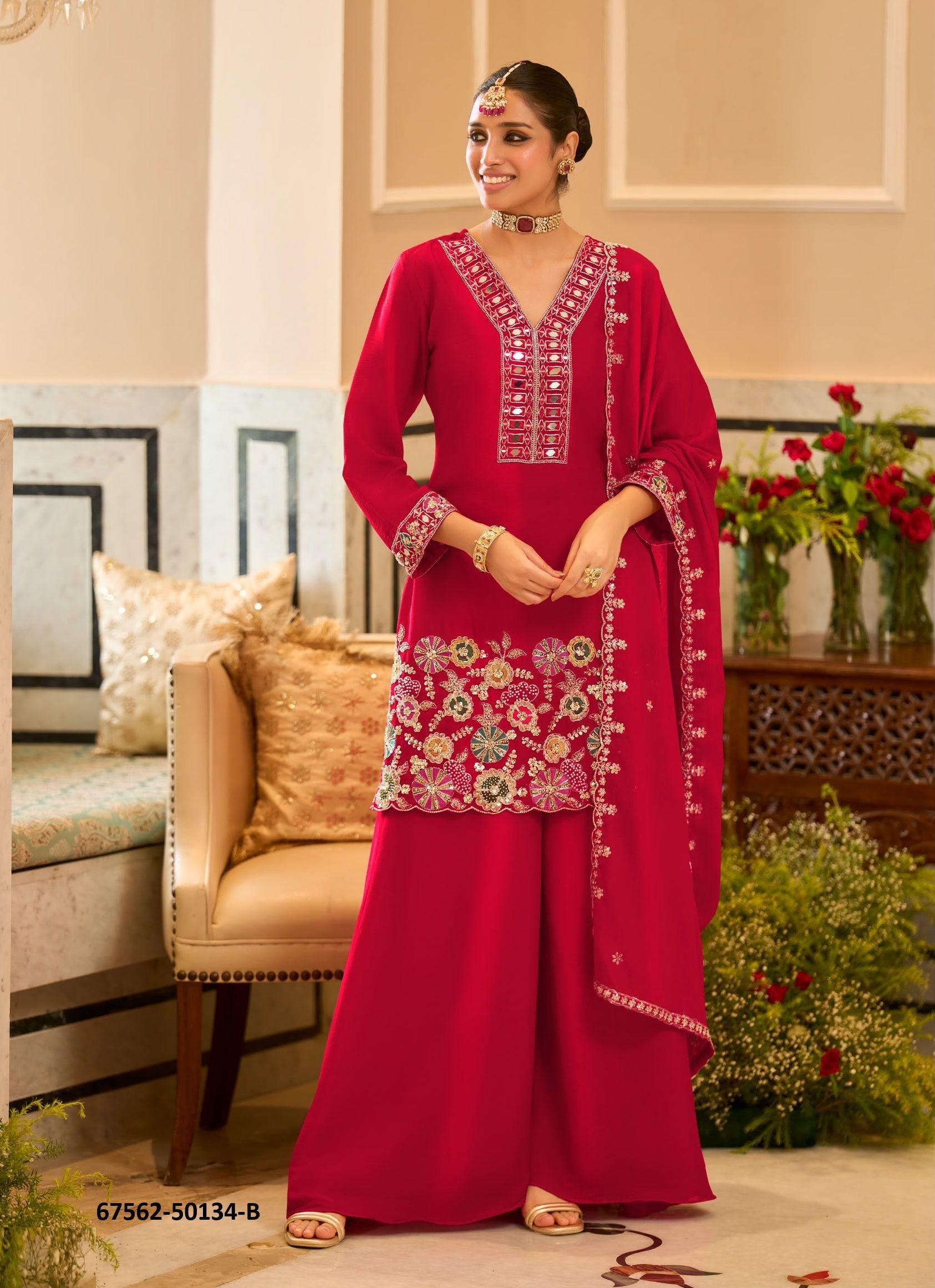 ENAARA - Catalog # 67562 (Set of 5 SIZE-SETS [Readymade Salwar Suits])