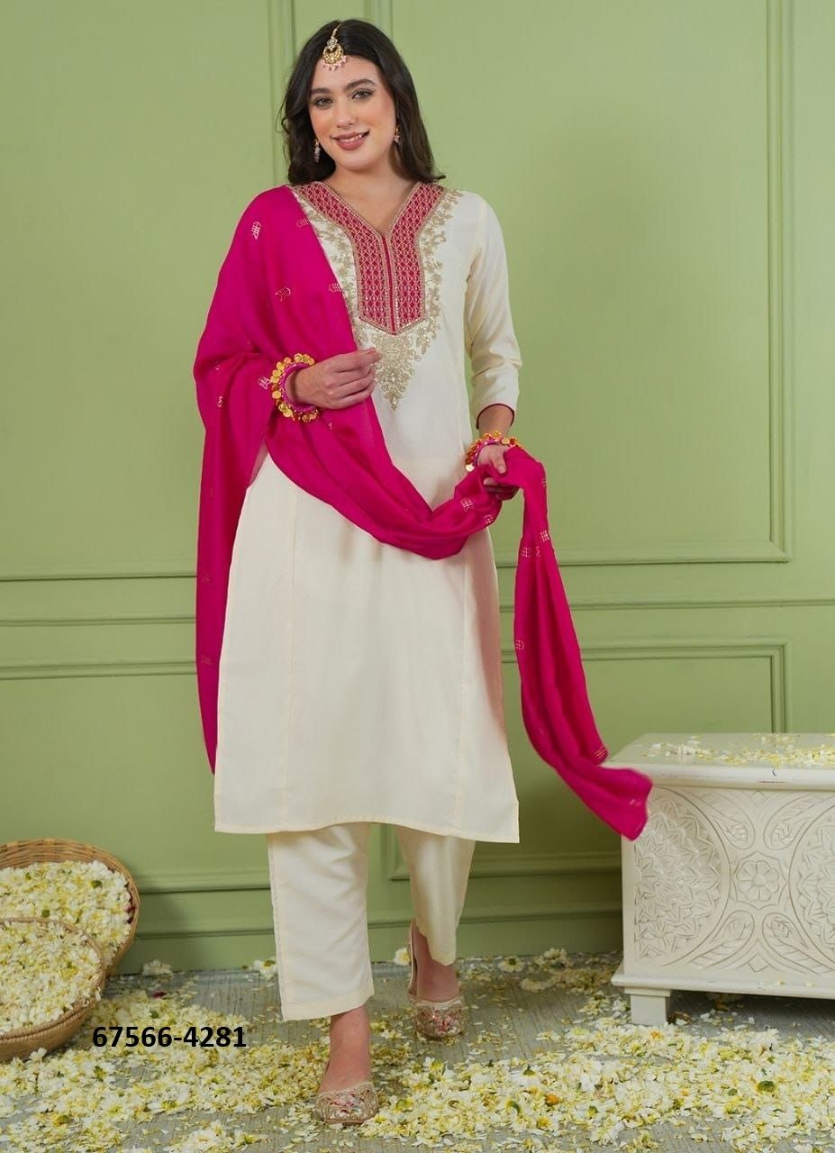 SHIMMER GOLD - Catalog # 67566 (Set of 2 Readymade Salwar Suits) SHIMMER GOLD - Catalog # 67566 (Set of 2 Readymade Salwar Suits)