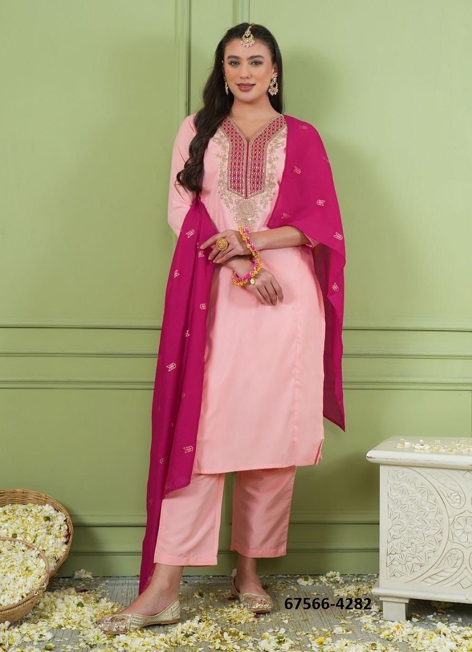SHIMMER GOLD - Catalog # 67566 (Set of 2 Readymade Salwar Suits) SHIMMER GOLD - Catalog # 67566 (Set of 2 Readymade Salwar Suits)