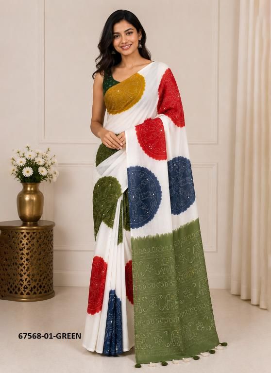 LAKSHMI PARA - Catalog # 67568 (Set of 4 Sarees) LAKSHMI PARA - Catalog # 67568 (Set of 4 Sarees)