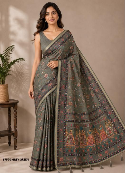 KAVEESHA - Catalog # 67570 (Set of 6 Sarees) KAVEESHA - Catalog # 67570 (Set of 6 Sarees)