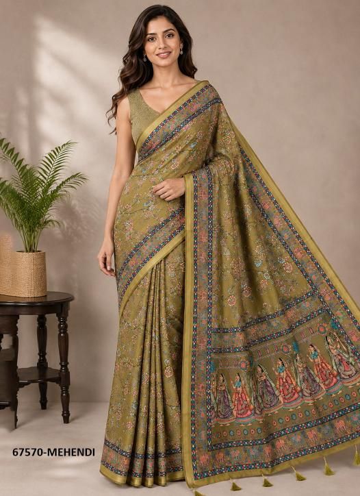 KAVEESHA - Catalog # 67570 (Set of 6 Sarees) KAVEESHA - Catalog # 67570 (Set of 6 Sarees)