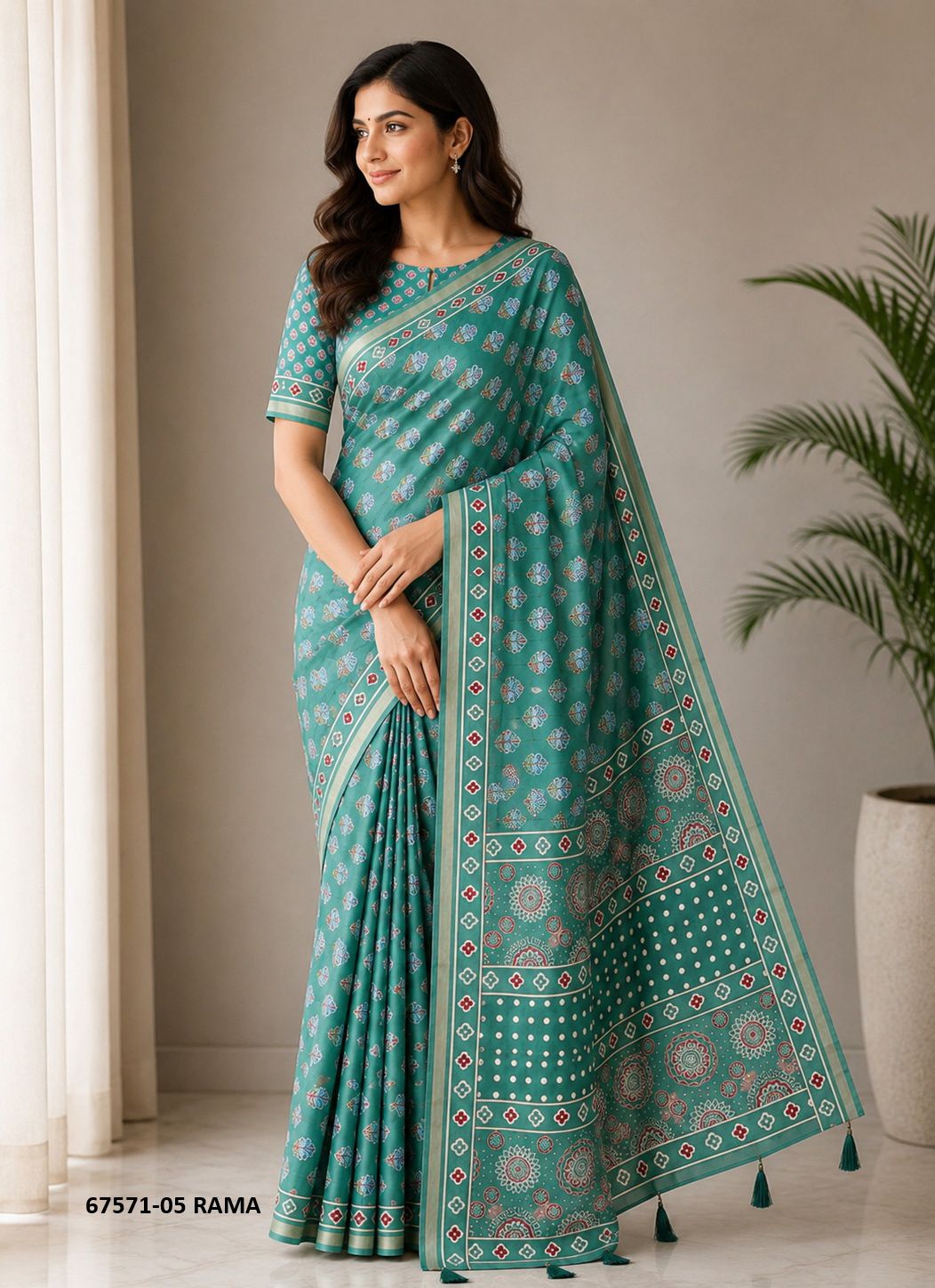 KAMINEE - Catalog # 67571 (Set of 6 Sarees)