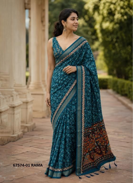 SUNFLOWER - Catalog # 67574 (Set of 4 Sarees)