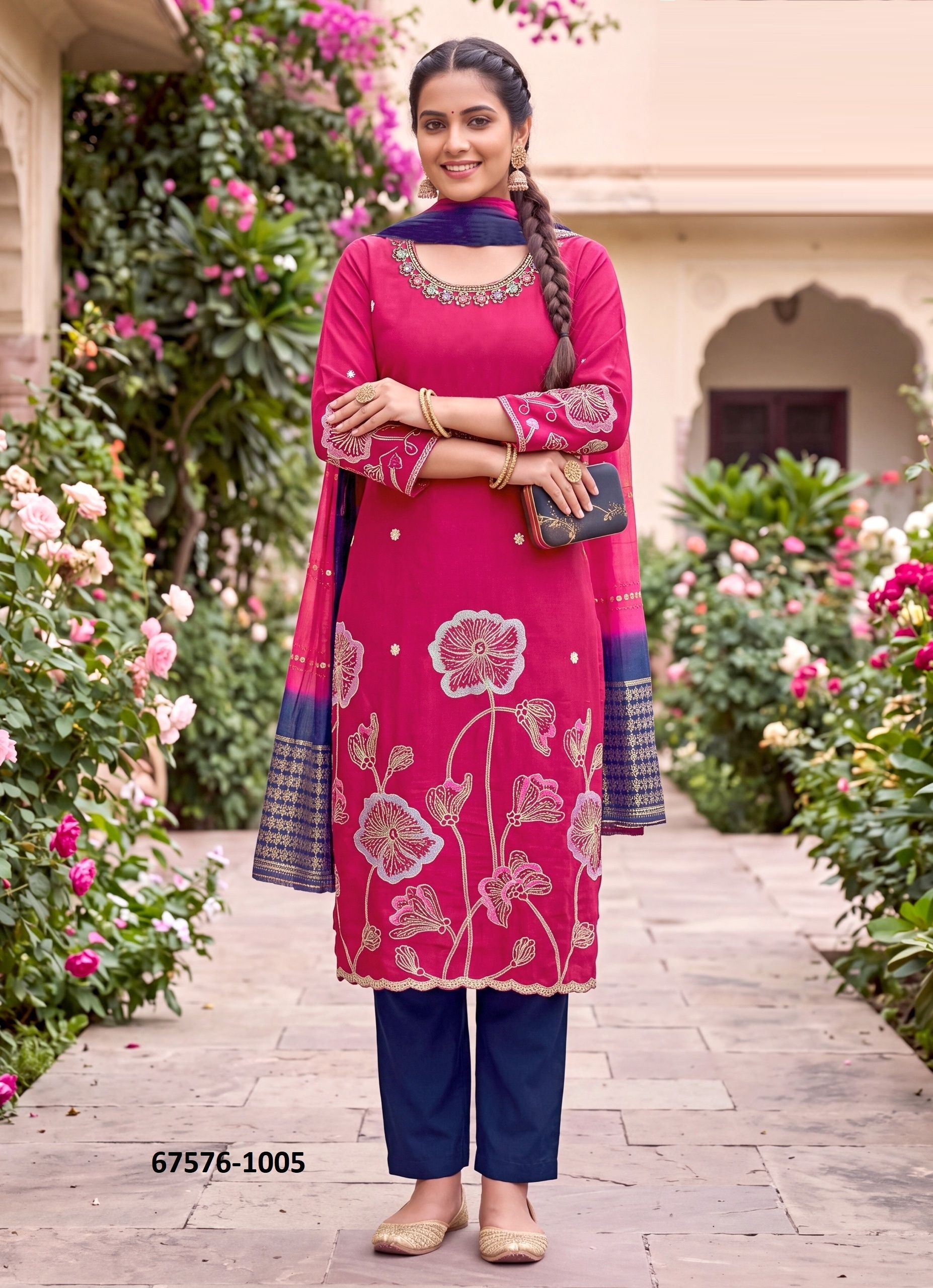 ISHEEKA - Catalog # 67576 (Set of 6 Readymade Salwar Suits) ISHEEKA - Catalog # 67576 (Set of 6 Readymade Salwar Suits)