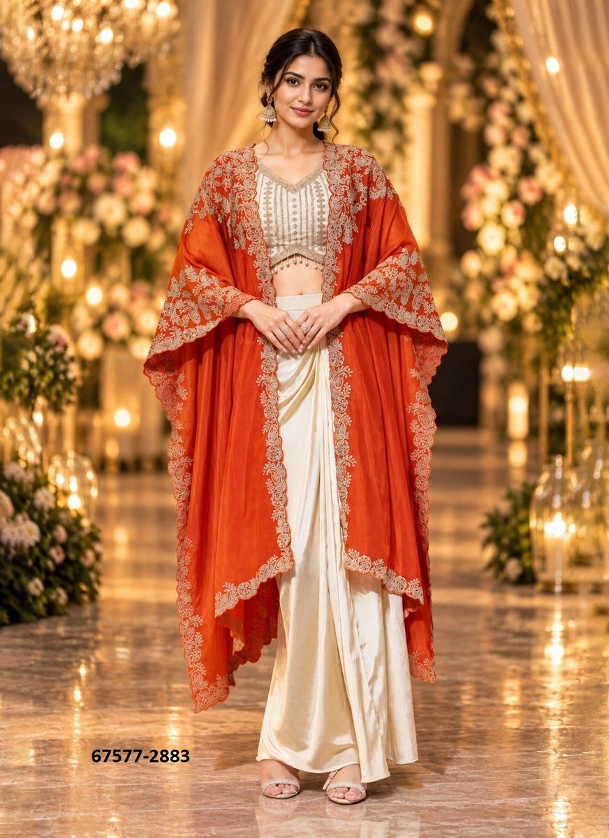 TANISHA - Catalog # 67577 (Set of 3 Indo-Western Outfits) TANISHA - Catalog # 67577 (Set of 3 Indo-Western Outfits)