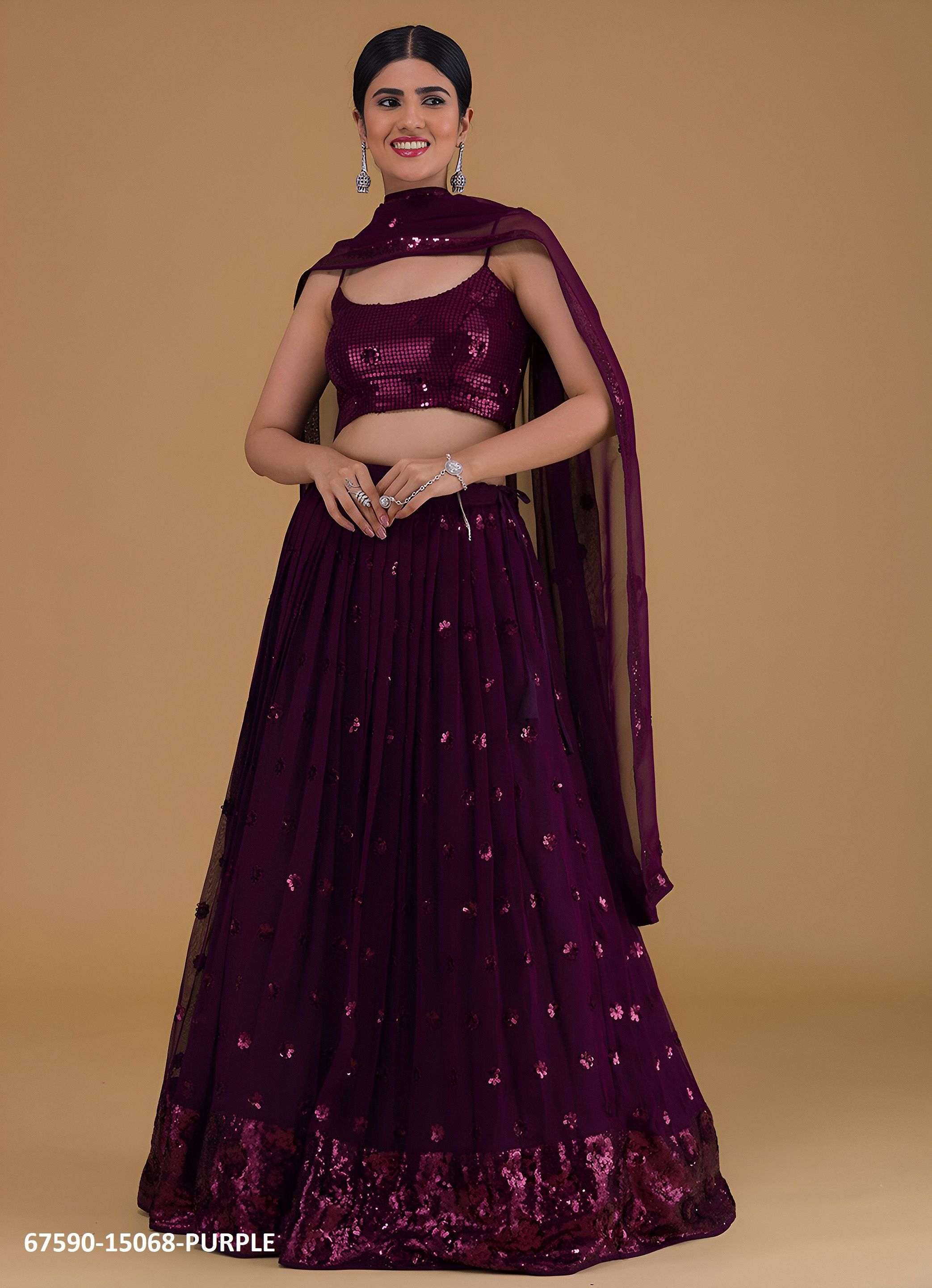 ENA MINA DIKA - Catalog # 67590 (Set of 7 Semi-Stitched Lehengas) ENA MINA DIKA - Catalog # 67590 (Set of 7 Semi-Stitched Lehengas)