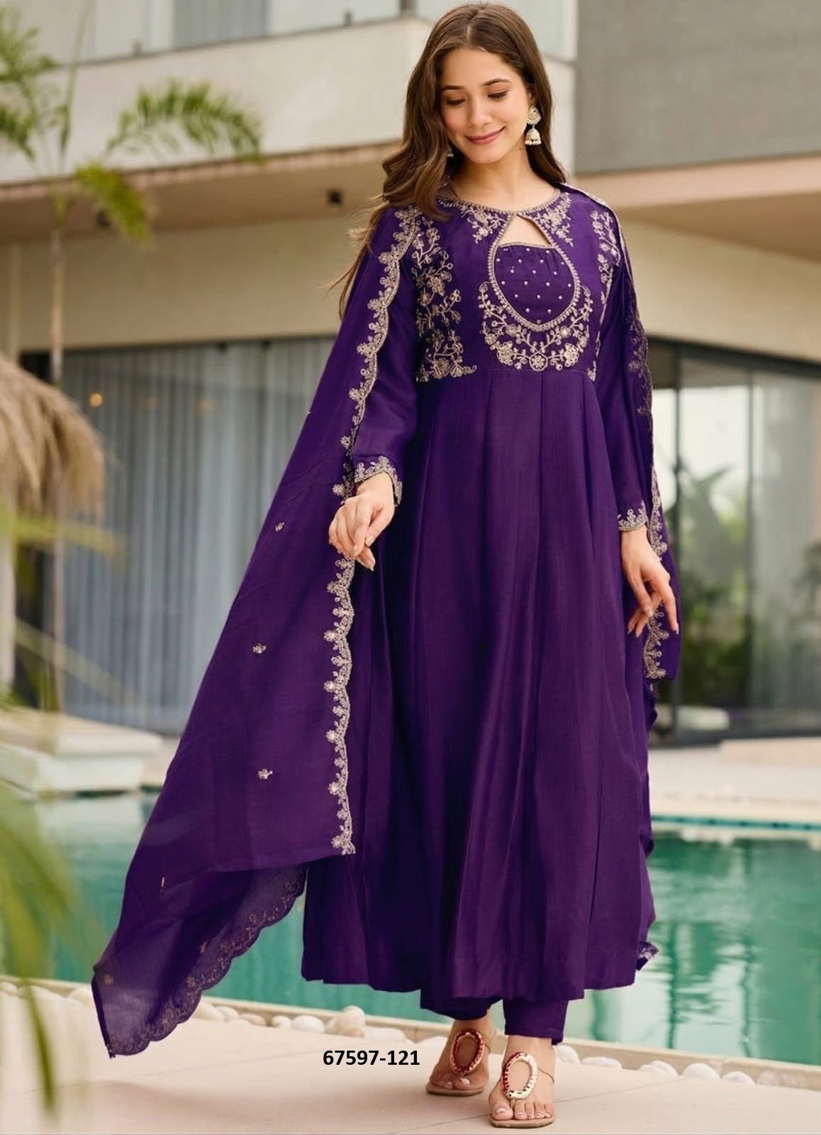 HARSHA - Catalog # 67597 (Set of 2 Readymade Salwar Suits) HARSHA - Catalog # 67597 (Set of 2 Readymade Salwar Suits)