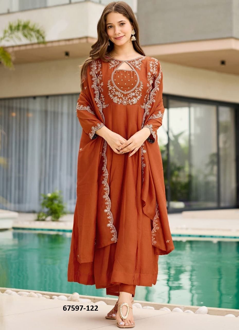 HARSHA - Catalog # 67597 (Set of 2 Readymade Salwar Suits) HARSHA - Catalog # 67597 (Set of 2 Readymade Salwar Suits)