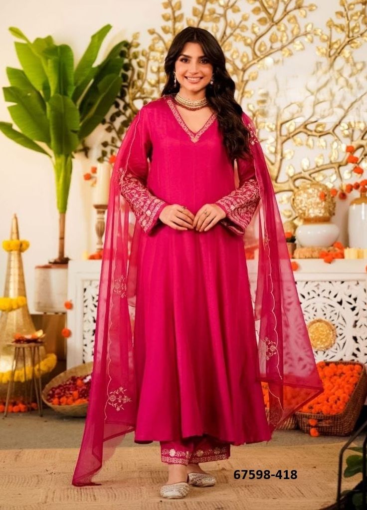 FIREWORKS - Catalog # 67598 (Set of 2 Readymade Salwar Suits) FIREWORKS - Catalog # 67598 (Set of 2 Readymade Salwar Suits)