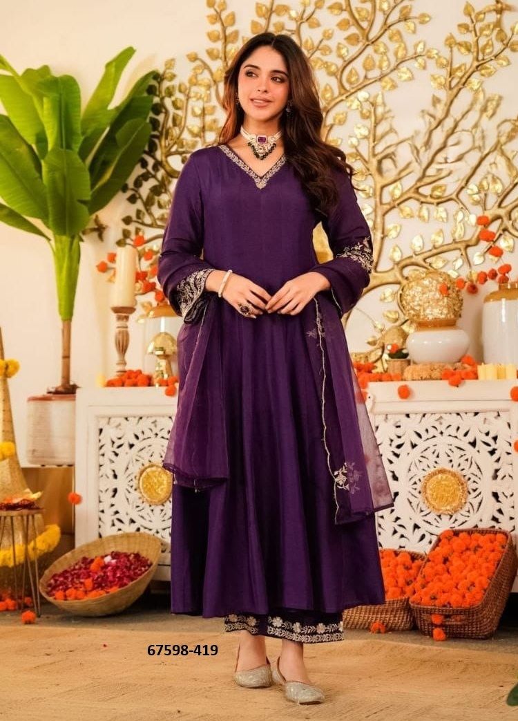 FIREWORKS - Catalog # 67598 (Set of 2 Readymade Salwar Suits) FIREWORKS - Catalog # 67598 (Set of 2 Readymade Salwar Suits)