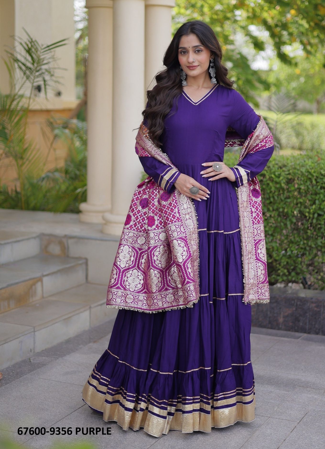 NIRMALA - Catalog # 67600 (Set of 2 Readymade Gowns) NIRMALA - Catalog # 67600 (Set of 2 Readymade Gowns)