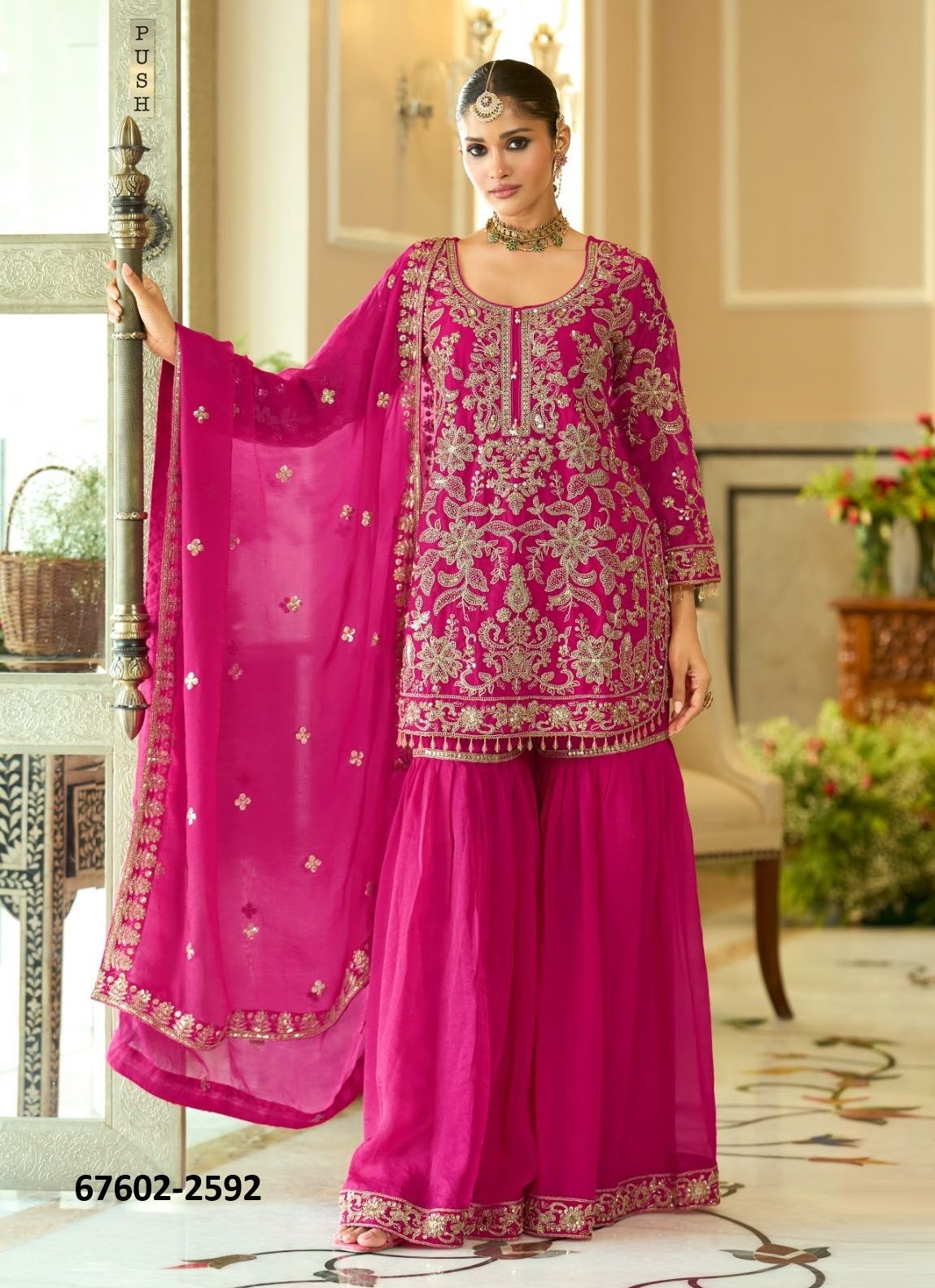 GERUA - Catalog # 67602 (Set of 5 SIZE-SETS [Readymade Salwar Suits])
