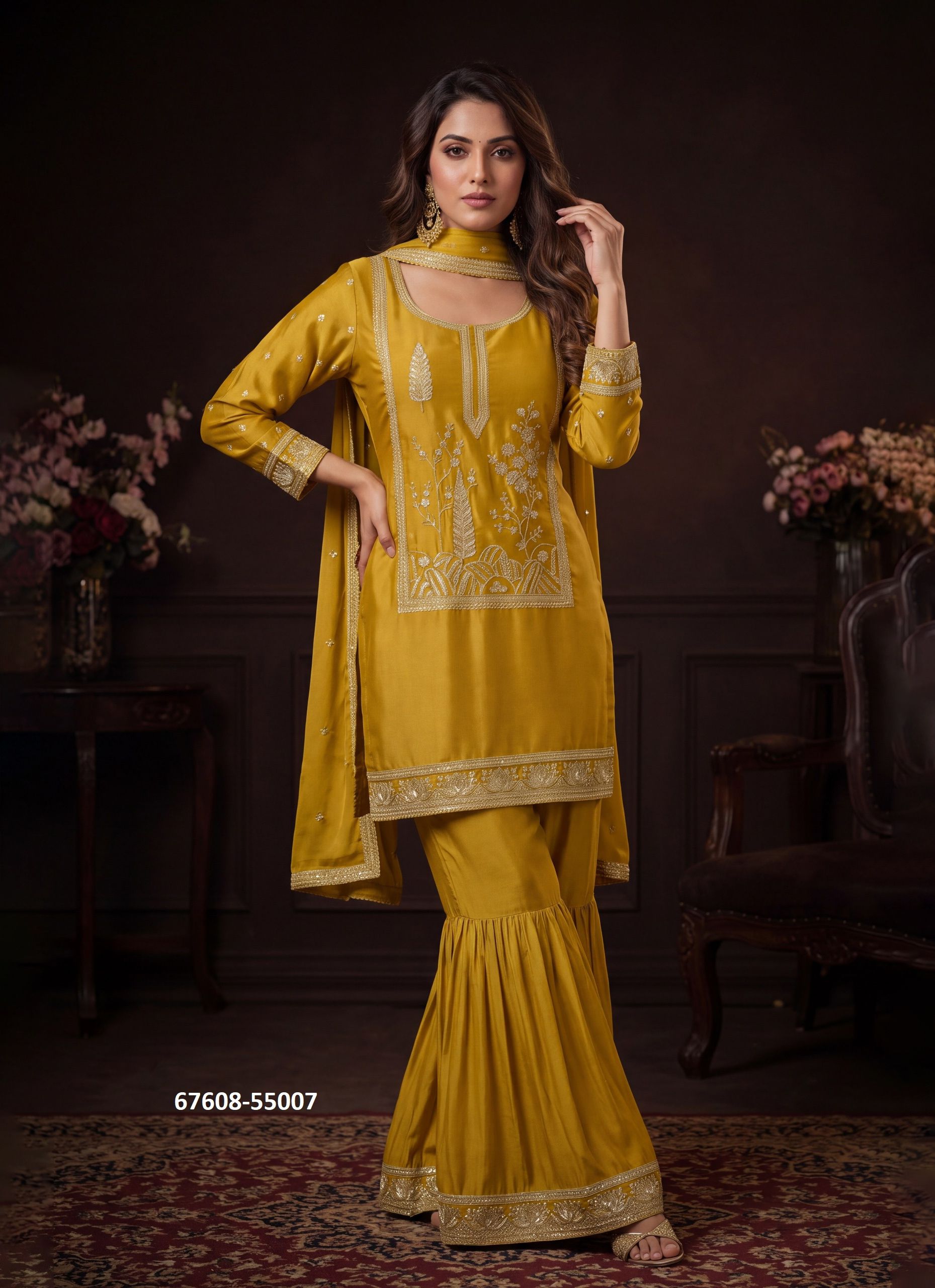 DIPIKA - Catalog # 67608 (Set of 3 Readymade Salwar Suits) DIPIKA - Catalog # 67608 (Set of 3 Readymade Salwar Suits)