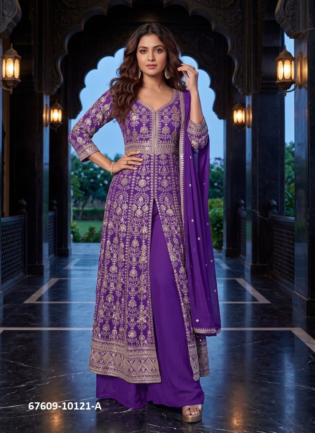 ELNORA - Catalog # 67609 (Set of 3 Readymade Salwar Suits) ELNORA - Catalog # 67609 (Set of 3 Readymade Salwar Suits)