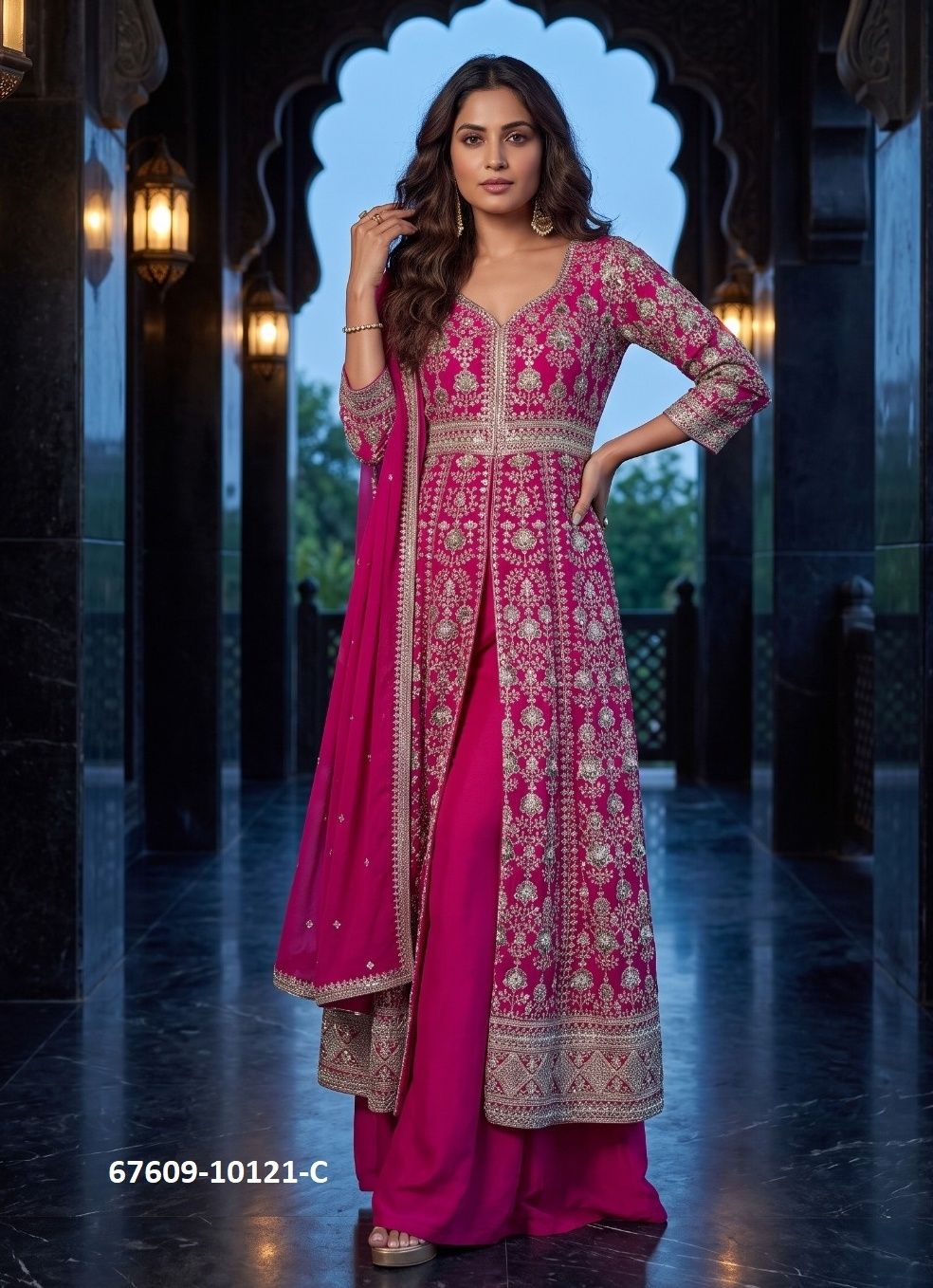 ELNORA - Catalog # 67609 (Set of 3 Readymade Salwar Suits) ELNORA - Catalog # 67609 (Set of 3 Readymade Salwar Suits)