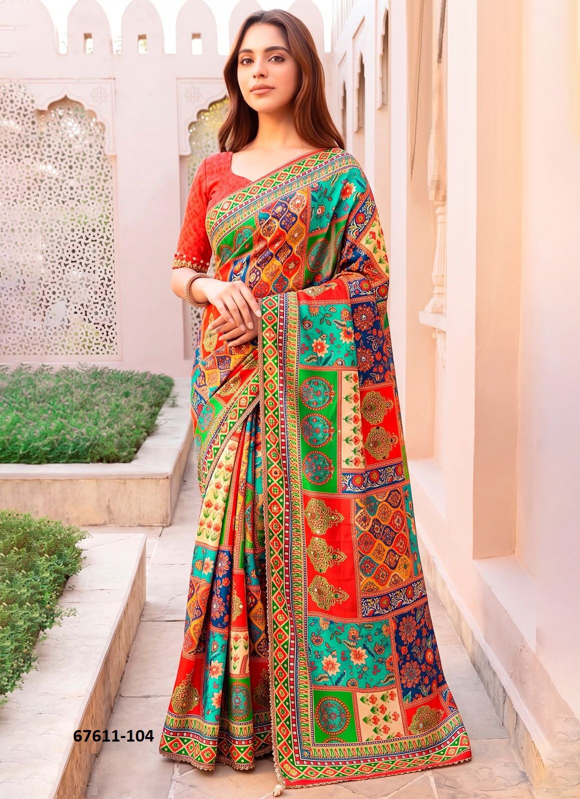 SANYAM - Catalog # 67611 (Set of 4 Sarees)