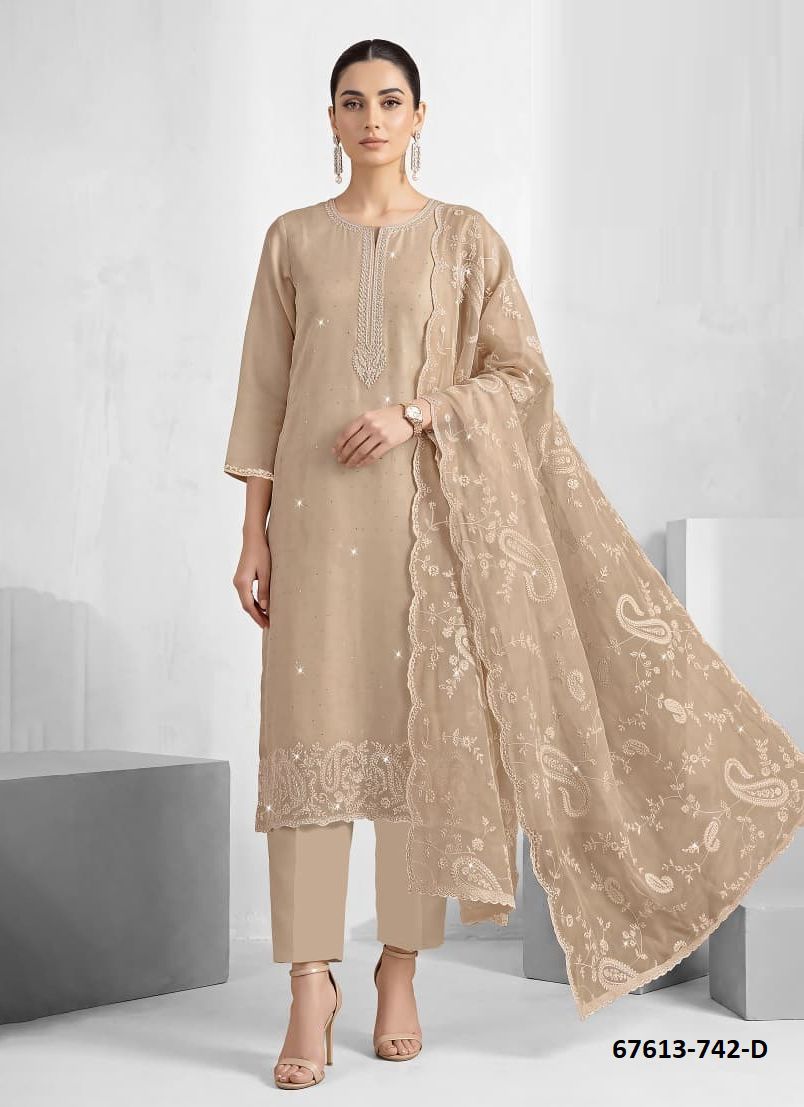 AMAN-E-KHAS - Catalog # 67613 (Set of 4 Readymade Salwar Suits) AMAN-E-KHAS - Catalog # 67613 (Set of 4 Readymade Salwar Suits)