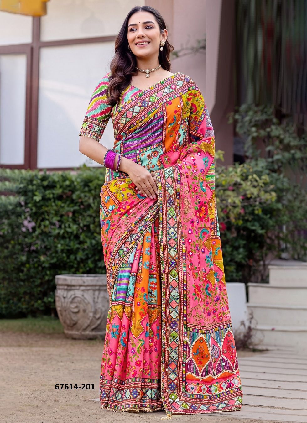 RAMLEELA - Catalog # 67614 (Set of 4 Sarees) RAMLEELA - Catalog # 67614 (Set of 4 Sarees)