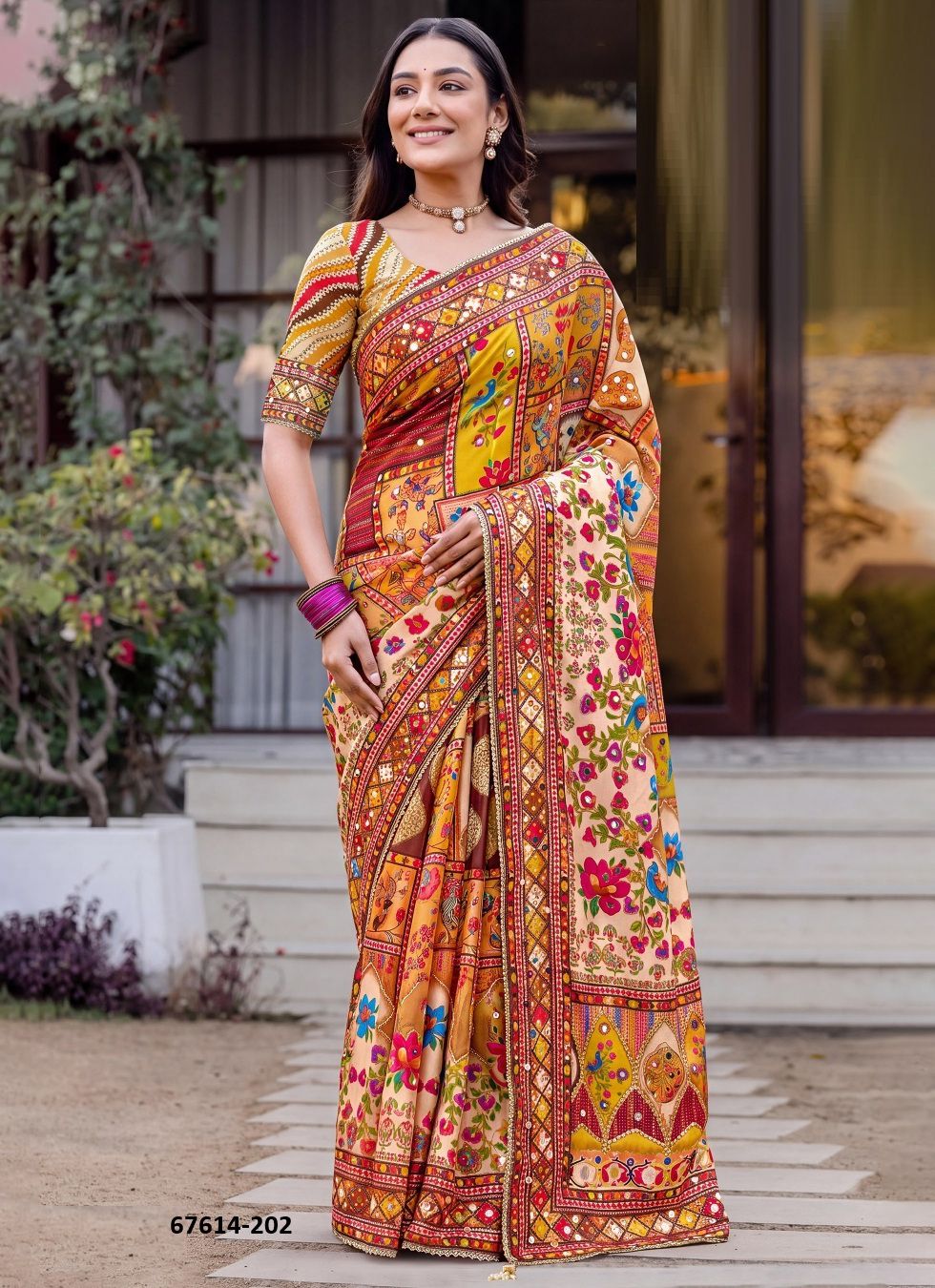 RAMLEELA - Catalog # 67614 (Set of 4 Sarees) RAMLEELA - Catalog # 67614 (Set of 4 Sarees)