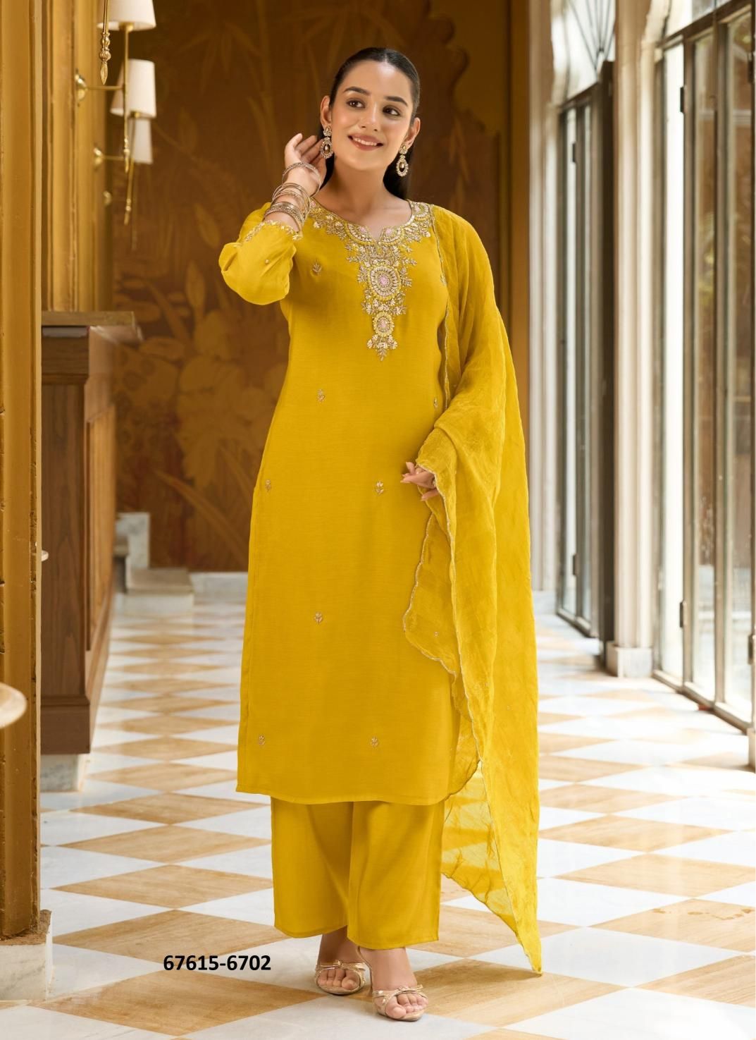 SHARARAT 10 - Catalog # 67615 (Set of 6 Readymade Salwar Suits) SHARARAT 10 - Catalog # 67615 (Set of 6 Readymade Salwar Suits)