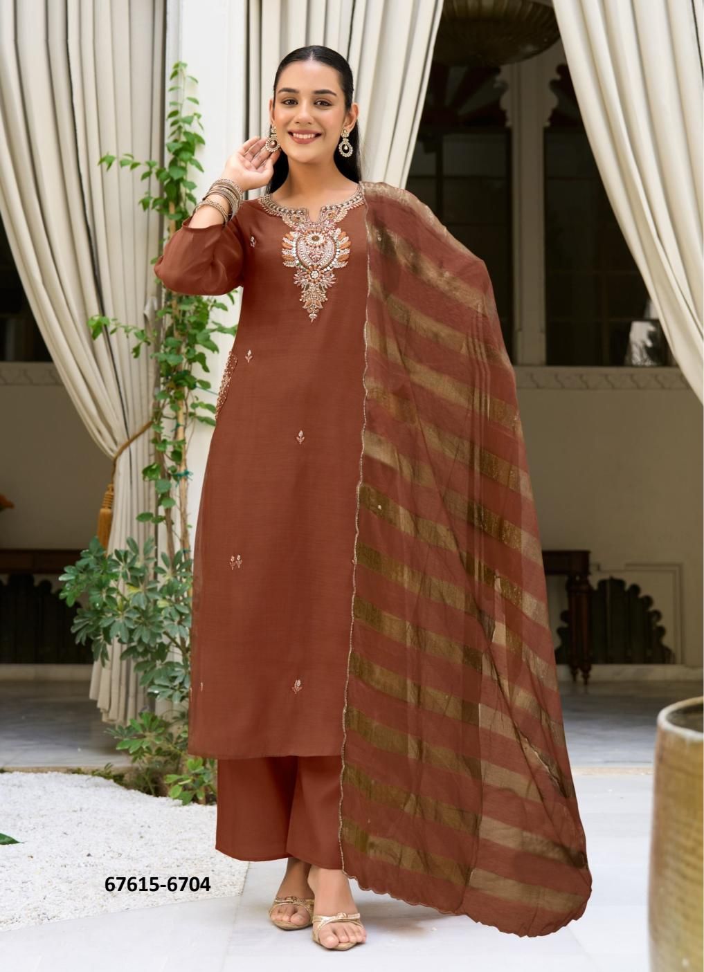 SHARARAT 10 - Catalog # 67615 (Set of 6 Readymade Salwar Suits) SHARARAT 10 - Catalog # 67615 (Set of 6 Readymade Salwar Suits)