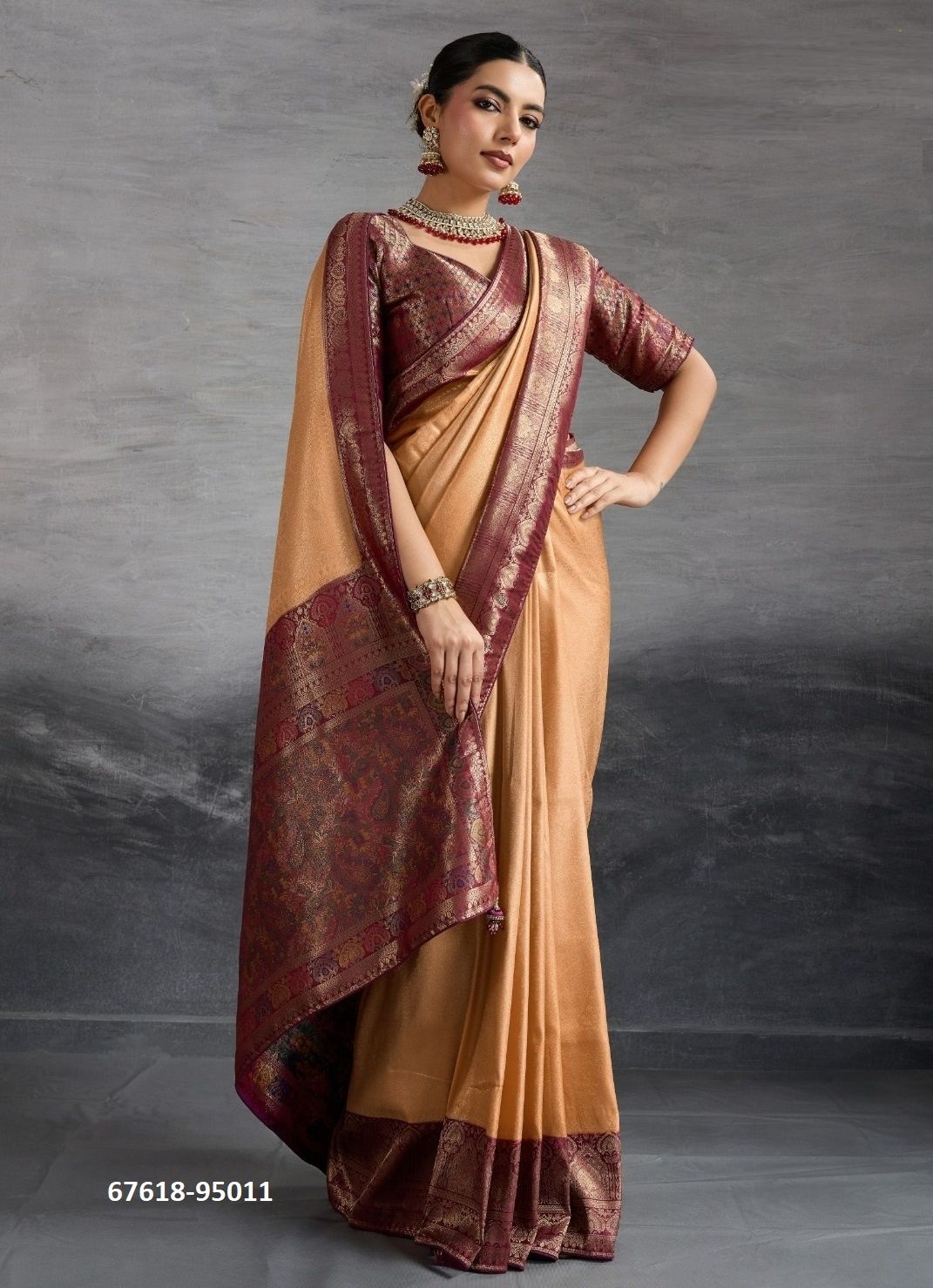 KONICA - Catalog # 67618 (Set of 4 Sarees) KONICA - Catalog # 67618 (Set of 4 Sarees)