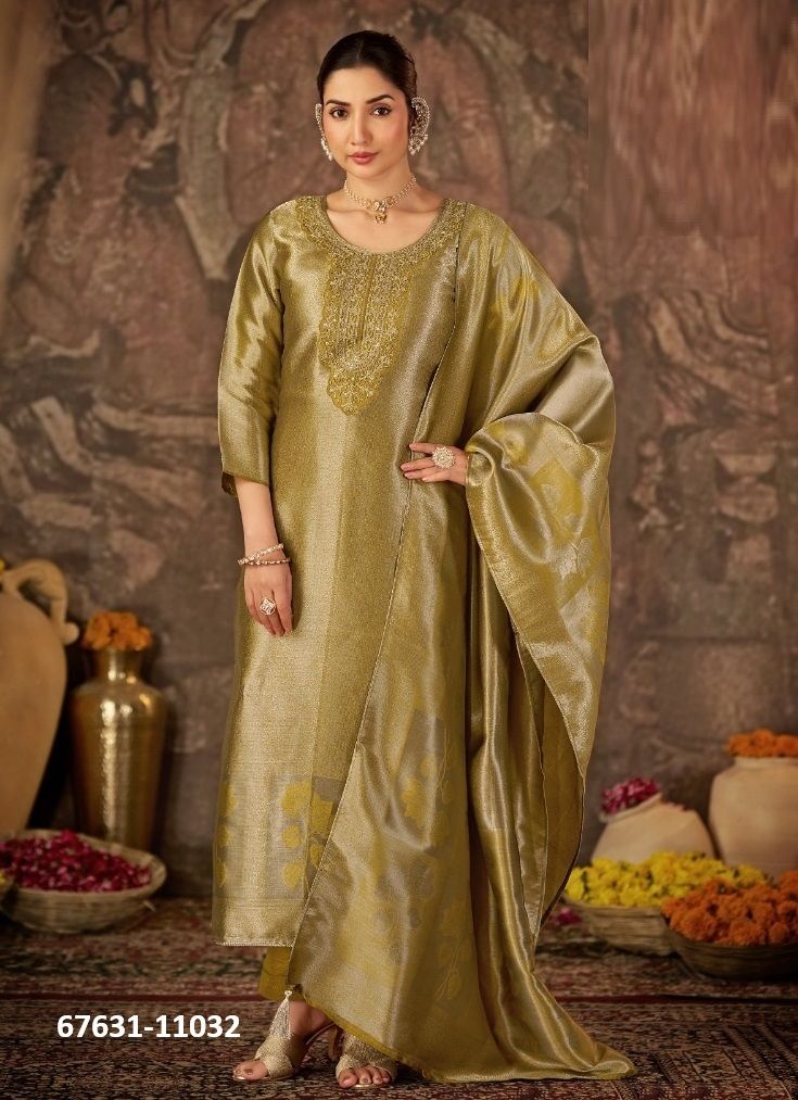 ACCOR - Catalog # 67631 (Set of 4 Semi-Stitched / Un-Stitched Suits) ACCOR - Catalog # 67631 (Set of 4 Semi-Stitched / Un-Stitched Suits)