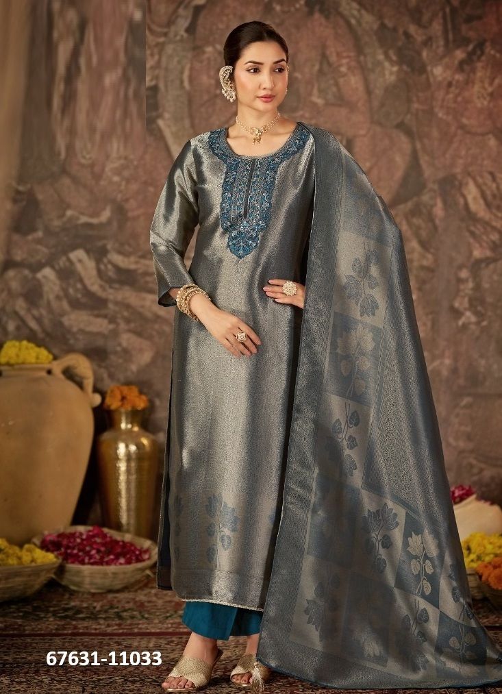 ACCOR - Catalog # 67631 (Set of 4 Semi-Stitched / Un-Stitched Suits) ACCOR - Catalog # 67631 (Set of 4 Semi-Stitched / Un-Stitched Suits)