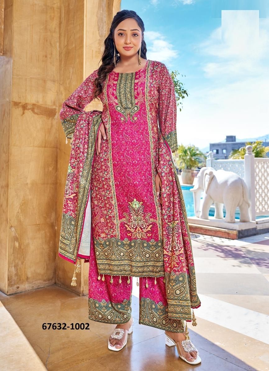 SABRI - Catalog # 67632 (Set of 4 Readymade Salwar Suits) SABRI - Catalog # 67632 (Set of 4 Readymade Salwar Suits)