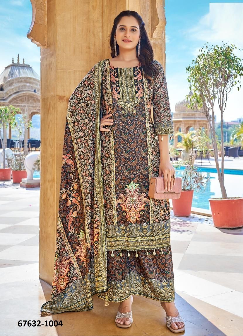 SABRI - Catalog # 67632 (Set of 4 Readymade Salwar Suits) SABRI - Catalog # 67632 (Set of 4 Readymade Salwar Suits)