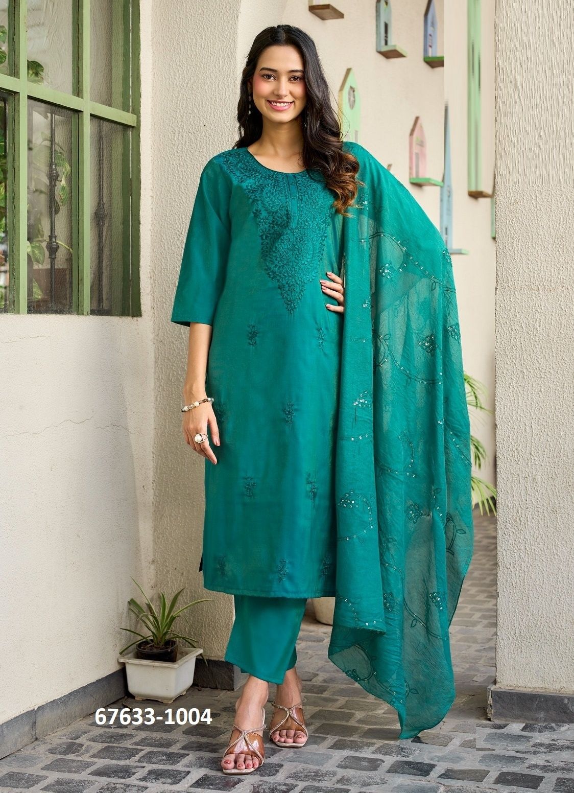 PINKAL 1 - Catalog # 67633 (Set of 6 Readymade Salwar Suits) PINKAL 1 - Catalog # 67633 (Set of 6 Readymade Salwar Suits)
