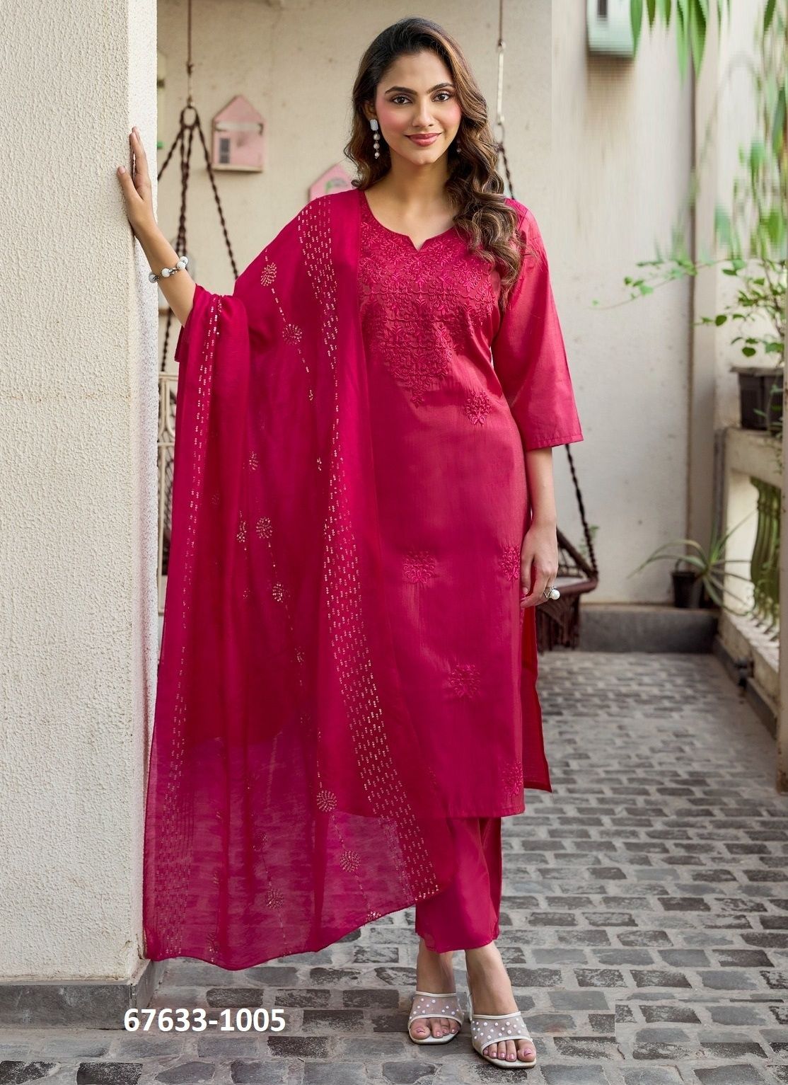 PINKAL 1 - Catalog # 67633 (Set of 6 Readymade Salwar Suits) PINKAL 1 - Catalog # 67633 (Set of 6 Readymade Salwar Suits)