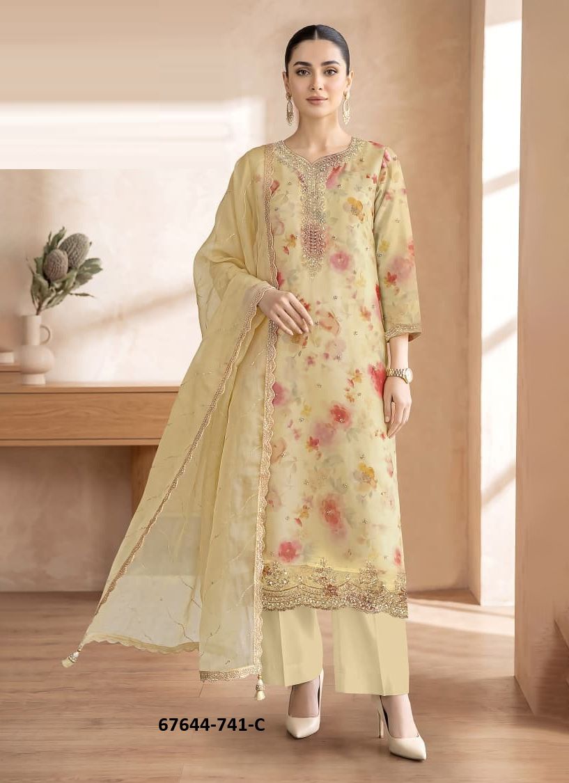 BLOOM - Catalog # 67644 (Set of 4 Readymade Salwar Suits) BLOOM - Catalog # 67644 (Set of 4 Readymade Salwar Suits)