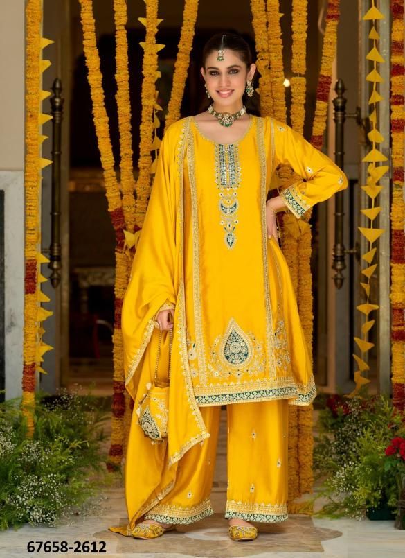 VIBRANCY - Catalog # 67658 (Set of 3 Readymade Salwar Suits)