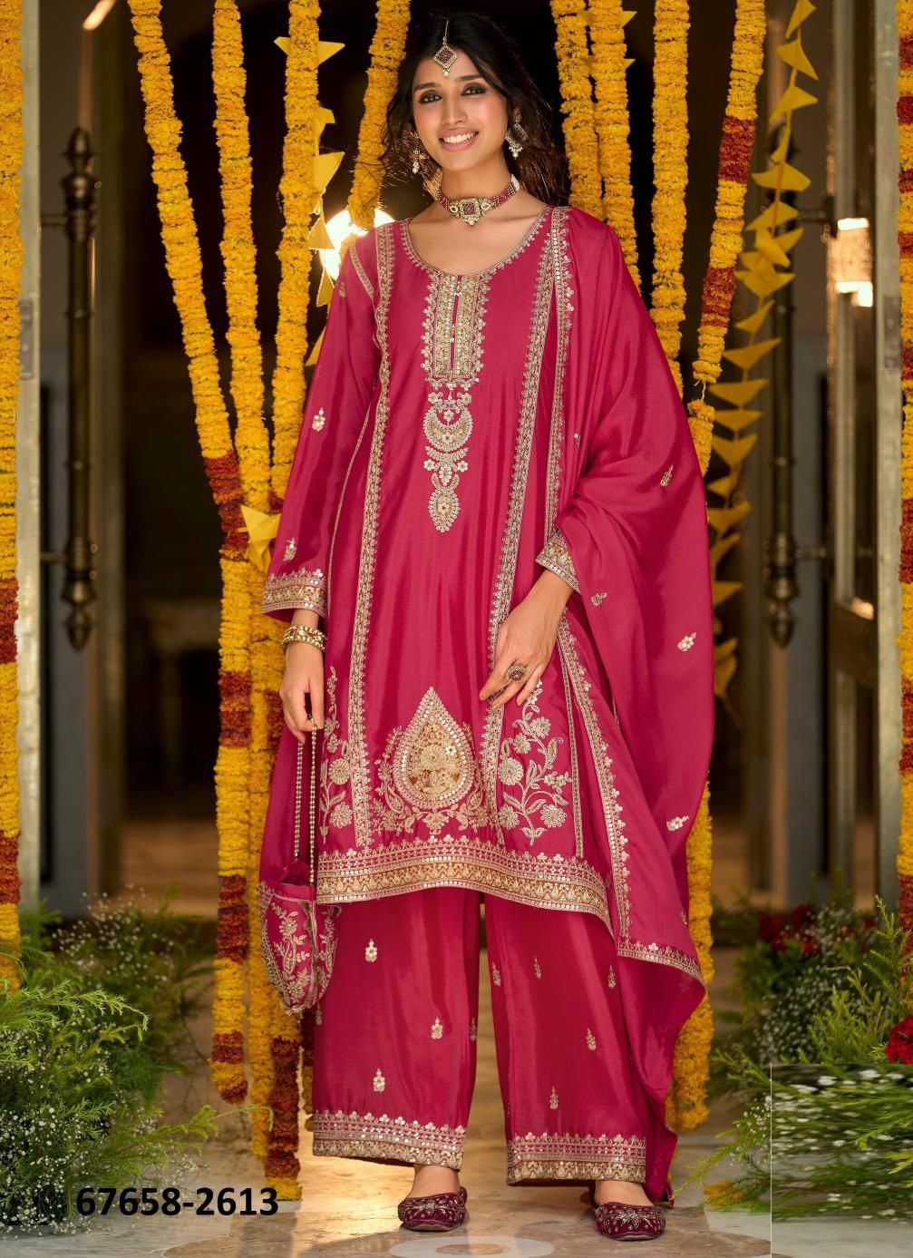 VIBRANCY - Catalog # 67658 (Set of 3 Readymade Salwar Suits)